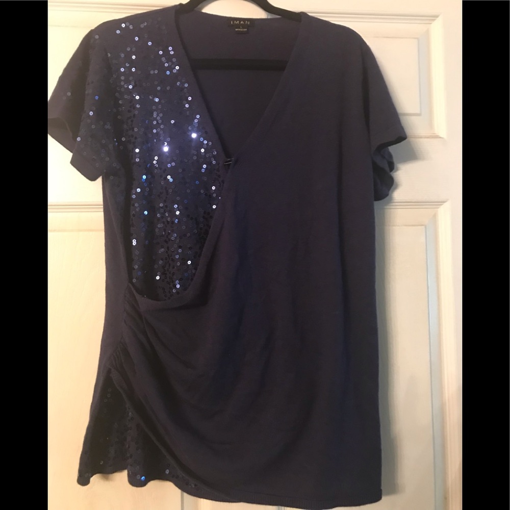 Iman blue sweater